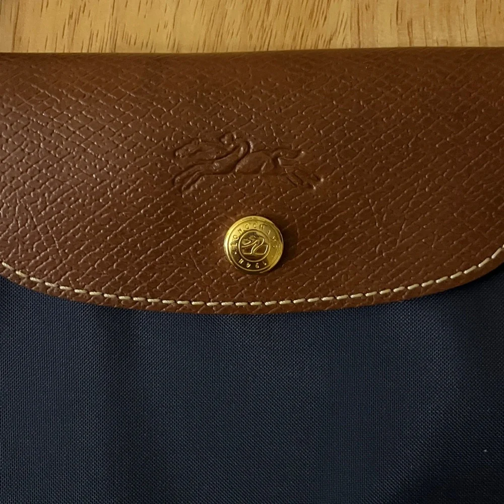 NWT Longchamp Le Pliage Tote in Navy - Picture 2 of 6